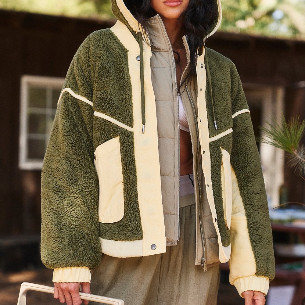 NEW! Free People Trail Bender Fleece Hoodie